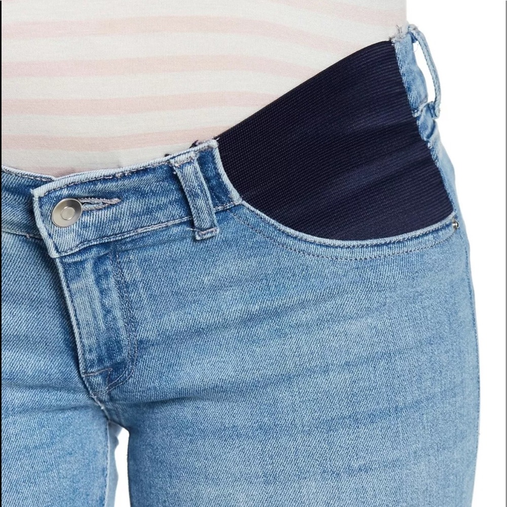 DL1961 Maternity Florence Distressed Cropped